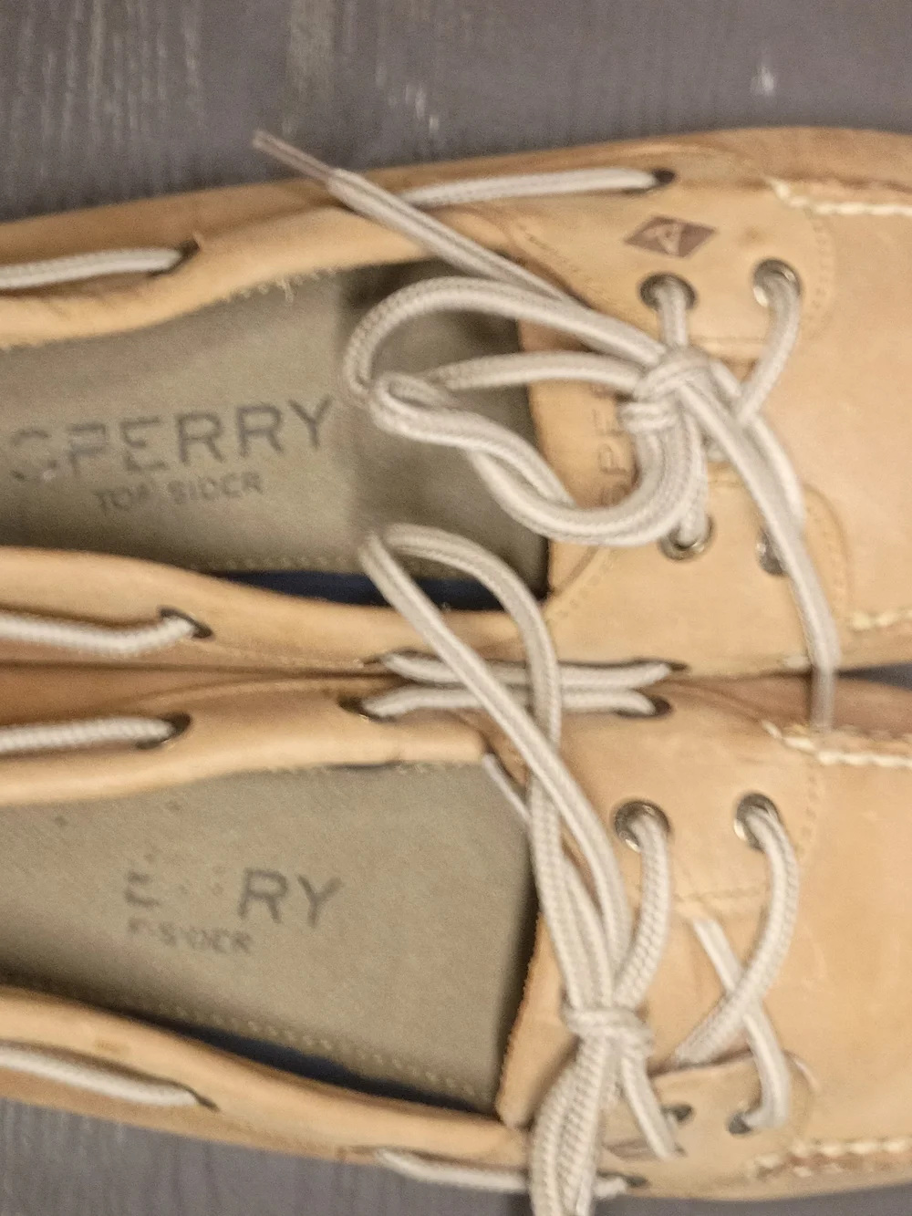 Sperry 10 WIDE Men's Tan Leather Moc Toe Boat Shoes. Like NEW!!! RARE